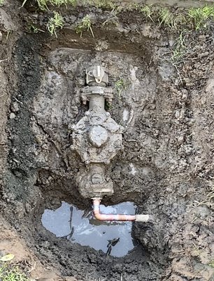 Water Main repair - 8 unit apartment building water main repaired!