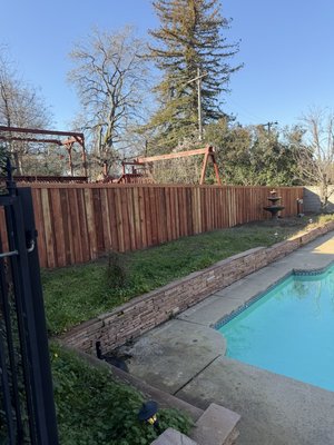 Redwood Fence - Redwood fence remodel