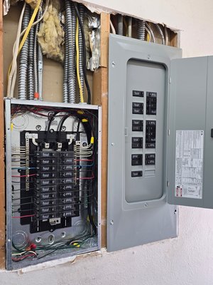 two panel changes. - These panels were changed overnight while closed to ensure the store was able to operate fully during regular business hours.