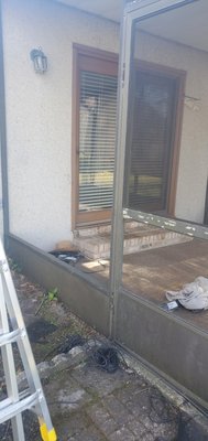 Porch rescreening - this rescreening been done to 20 year old porch Porch rescreening - this rescreening been done to 20 year old porch