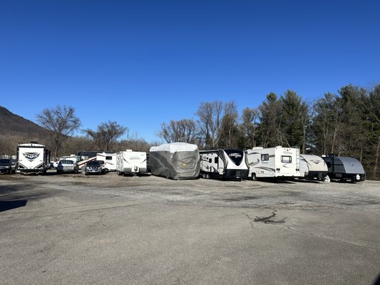 Car/RV/Boat Storage - Give us a call if you're looking for a place to keep your large vehicle or boat. We have a lot of space available to watch over it for you until you're ready to use it again. We have security cameras strategically placed all over our facility, and we have a fence that can only be opened with your unique code on the keypad. Call us to see what kind of space we have available for you!