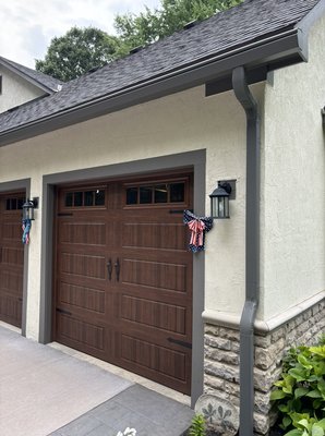 K-guard clog free gutter installation in Westerville - Our client in the Westerville/Galena area was tired of cleaning out their existing gutters.  We installed a K-Guard clog free gutter system in charcoal gray and it’s absolutely beautiful!