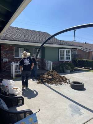 Sewer Replacement - Our Client had multiple root intrusions in main sewer pipe. We provided options and replaced 60ft of sewer line. Sewer Replacement - Our Client had multiple root intrusions in main sewer pipe. We provided options and replaced 60ft of sewer line.