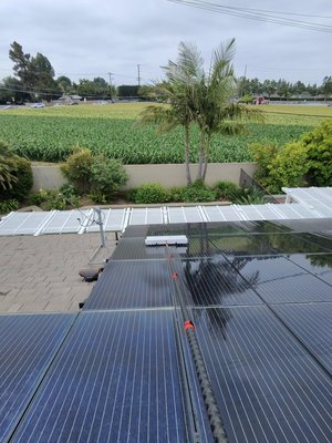 Solar panels cleaned! - Make sure your solar panels are running efficiently with regular cleaning! Solar panels cleaned! - Make sure your solar panels are running efficiently with regular cleaning!
