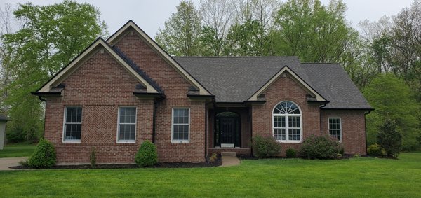 Fox Cliff, Martinsville - This young couple was needing some help with a combative insurance company who denied their claim. We happened to be across the street replacing their neighbor's wind damaged roof when they requested our second opinion. Fox Cliff, Martinsville - This young couple was needing some help with a combative insurance company who denied their claim. We happened to be across the street replacing their neighbor's wind damaged roof when they requested our second opinion.