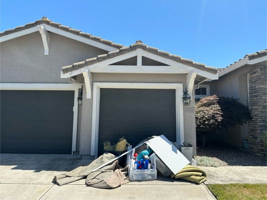 Small Job, Big Relief! - Not every job is a mountain of junk—sometimes, it’s just a few items that need to go. This homeowner reached out through Yelp for a quote, liked our estimate, and booked us to haul away a small load: some old carpet, kids’ toys, and a plastic bin. They couldn’t be home during the appointment, so we made it easy—hauled everything away, swept the driveway, and sent them an invoice. They came home to a spotless space, no stress involved. The best part? They were so happy, they called us back a few months later for the same service!