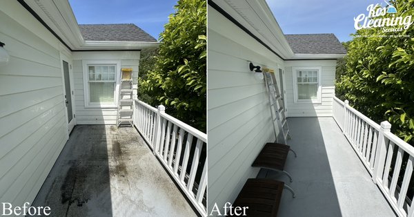 Full Exterior Deck & Entryway Pressure Washing - Pressure wash lower deck, upper deck, walkway, front entrance, and all steps. Includes thorough cleaning to remove dirt, moss, algae, and built-up grime for a refreshed and safe outdoor space. All surfaces will be carefully cleaned using the appropriate pressure to avoid damage while restoring a like-new appearance. Full Exterior Deck & Entryway Pressure Washing - Pressure wash lower deck, upper deck, walkway, front entrance, and all steps. Includes thorough cleaning to remove dirt, moss, algae, and built-up grime for a refreshed and safe outdoor space. All surfaces will be carefully cleaned using the appropriate pressure to avoid damage while restoring a like-new appearance.