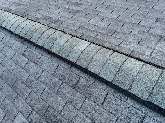 Ridge Vent Installation & Repair - Proper ventilation is an important part of a healthy roofing system! Our team repaired and installed the ridge vent to help improve attic airflow and ensure the roof system is properly ventilated. Ridge Vent Installation & Repair - Proper ventilation is an important part of a healthy roofing system! Our team repaired and installed the ridge vent to help improve attic airflow and ensure the roof system is properly ventilated.