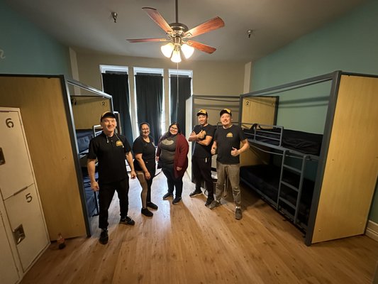 Transforming Spaces: 50 Bunk Beds and Sunshine Movers - The bed remodeling project at a San Diego hostel spanned over four days, during which we facilitated the replacement of dozens of bunk beds with new ones. We were delighted to be involved in this endeavor, contributing our expertise to dismantle the old beds and assemble approximately 50 new ones. Our team's commitment to quality and efficiency ensured a smooth transition, enhancing the accommodation experience for the hostel's guests. Transforming Spaces: 50 Bunk Beds and Sunshine Movers - The bed remodeling project at a San Diego hostel spanned over four days, during which we facilitated the replacement of dozens of bunk beds with new ones. We were delighted to be involved in this endeavor, contributing our expertise to dismantle the old beds and assemble approximately 50 new ones. Our team's commitment to quality and efficiency ensured a smooth transition, enhancing the accommodation experience for the hostel's guests.