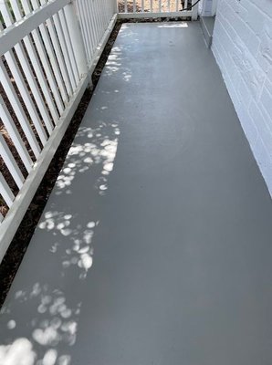 Before and after a completion of a front porch. - Before and after a completion of a front porch in Tampa Bay, Florida!
