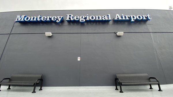 Monterey Regional Airport Exterior - This commercial project was performed by our crew and painted with Sherwin Williams Emerald Rain Refresh Paint.