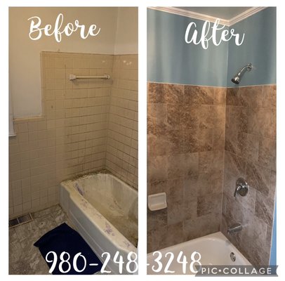 Remodeling - Bathroom remodeling job. Remodeling - Bathroom remodeling job.