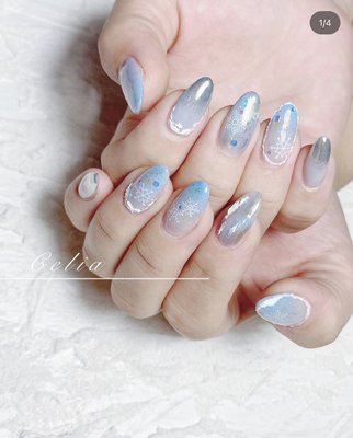 Holiday nail design - Christmas nail design with Japanese gel / gel X extension Holiday nail design - Christmas nail design with Japanese gel / gel X extension