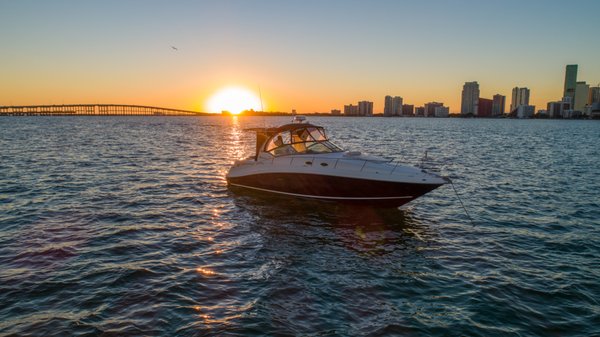 Sundancer 37 Ft Yatch - Starting times: 8:30am, 11:00 am, 1:30pm, 4:00pm, 6:30pm, 9:00pm
Guests: Up to 10 People
Location: TBD at booking
Includes: Fuel for the full trip, All the safety Items, Stereo with Bluetooth, 8 Ft Bimini Top, Cooler with 1 bag of ice and a Bottle of champagne.
Cancellation Policy: 48 hours for full refund, 24 hours for Bruschi Bucks. (More instructions at checkout)
Book with $200 today and pay the day of your rental.