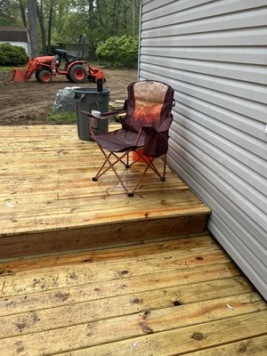 Party deck - This spot was ugly dirt where grass wouldn’t grow and we built a multilevel deck that made the back yard fun again