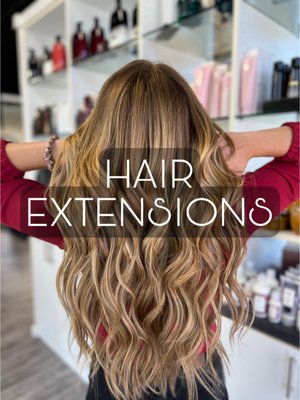 Hair Extensions - Transform your hair and elevate your style with our premium hair extensions service. Our skilled stylists specialize in seamless extensions that add length, volume, and versatility to your look. Choose from a variety of textures and colors to achieve the perfect match, and let our experts expertly blend and customize your extensions for a natural, undetectable finish. Experience the freedom to experiment with different styles and enhance your overall glamour. Hair Extensions - Transform your hair and elevate your style with our premium hair extensions service. Our skilled stylists specialize in seamless extensions that add length, volume, and versatility to your look. Choose from a variety of textures and colors to achieve the perfect match, and let our experts expertly blend and customize your extensions for a natural, undetectable finish. Experience the freedom to experiment with different styles and enhance your overall glamour.