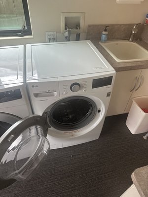 Washer - We can solve washer issues such as drainage problems, leaks, door seal replacements, button malfunctions, control board issues, door lock problems, calibration, and spring replacements. Our skilled technicians are here to help! Washer - We can solve washer issues such as drainage problems, leaks, door seal replacements, button malfunctions, control board issues, door lock problems, calibration, and spring replacements. Our skilled technicians are here to help!