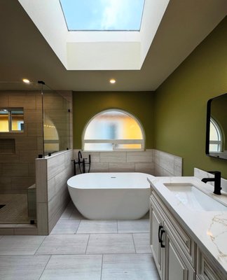Bathroom Remodel - Full Bathroom transformation! Tub, Shower, Vanity, Tile, Paint and Windows! Bathroom Remodel - Full Bathroom transformation! Tub, Shower, Vanity, Tile, Paint and Windows!