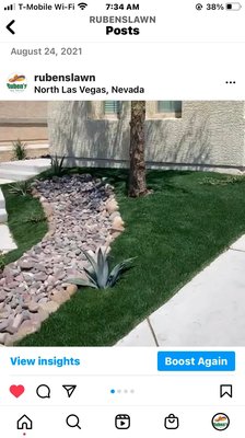 Artificial turf - This was new installation of artificial turf. Artificial turf - This was new installation of artificial turf.
