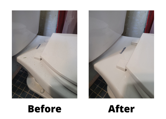 Bathroom Cleaning - We sanitized the toilet, sink, floors, shower, and mirrors in this bathroom deep clean.