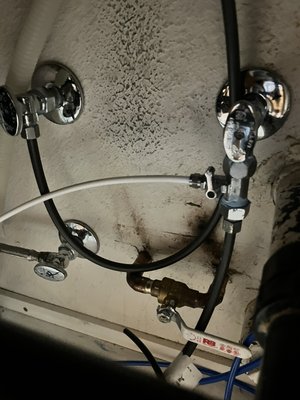 Angle stops and shut off installed - Had a few angle stops full of corrosion causing leaking and failure.
Replaced all stops with new and removed old fully non functioning shut off under sink with new sweat on ball valve.
Good as new! Angle stops and shut off installed - Had a few angle stops full of corrosion causing leaking and failure.
Replaced all stops with new and removed old fully non functioning shut off under sink with new sweat on ball valve.
Good as new!