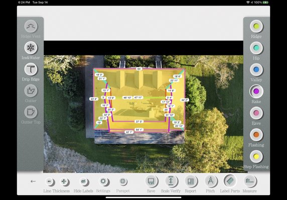Hurricane Ida home inspection and repairs. - Measuring a home remotely is a quick way to get information in customers hands.