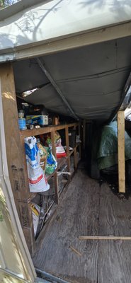 New shed after winter disaster - This is a remodel done of an old shed that had gone through our Ice/snow storm this year and unfortunately did not make it through the storm. We tore down the pre-existing shed and rebuilt the frame and structure to install the new shed. These are the before, during, and after of our progress. New shed after winter disaster - This is a remodel done of an old shed that had gone through our Ice/snow storm this year and unfortunately did not make it through the storm. We tore down the pre-existing shed and rebuilt the frame and structure to install the new shed. These are the before, during, and after of our progress.