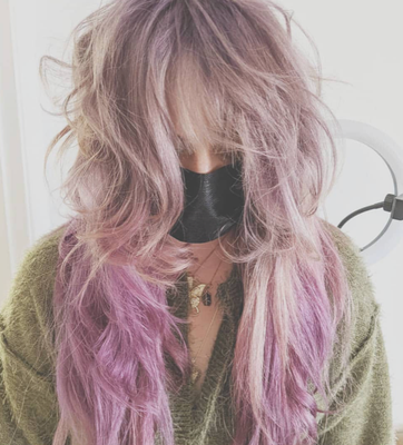 Clear cut Color - whisper and orange, pink