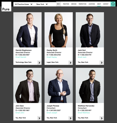 Team Photos - Image Consistency - We have worked with some of the leading companies to create unique look for their team. For others we follow existing company specifications to ensure image consistency. We always make sure that each person looks their best and is happy with their photo.