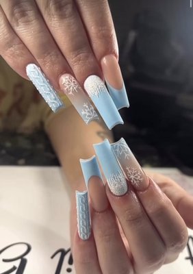 Holiday Acrylic Nails - Check out some of the holiday designs we were able to do for some of our customers. Holiday Acrylic Nails - Check out some of the holiday designs we were able to do for some of our customers.