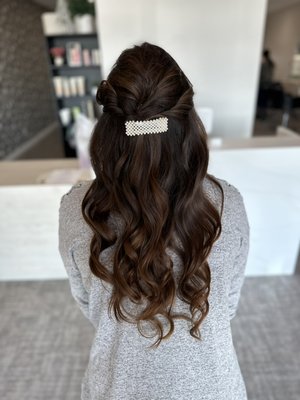 Special occasion half up half down style - A beautiful half up half down special occasion style. Perfect for an event, wedding, dance, or party! Special occasion half up half down style - A beautiful half up half down special occasion style. Perfect for an event, wedding, dance, or party!
