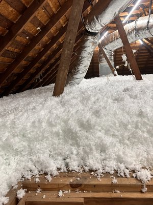 Blow Insulation - Remove and install insulation