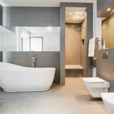 Your Master Bathroom Could Look Like This - At Tri South Construction LLC, we are experts in building custom homes that fit your unique style and needs. From the first consultation to the final walk-through, we work with you every step of the way to ensure your dream home becomes a reality.