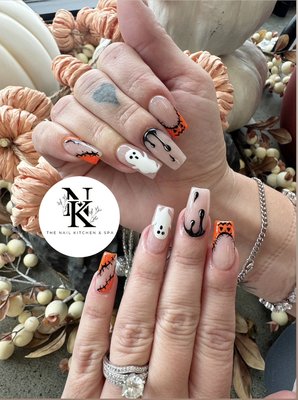 Acrylic Nail Designs - Acrylic Nail with designs done by our wonderful techs who will consult with you and make sure everything comes out to your liking!