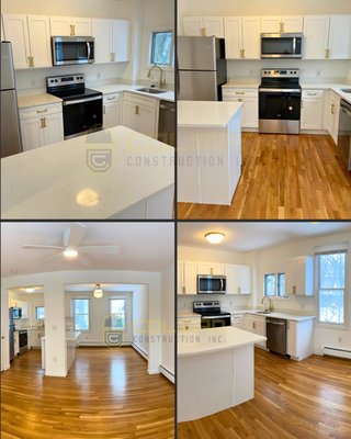 Kitchen Remodel - New cabinets, quartz countertops, appliances, hardwood flooring, and painting Kitchen Remodel - New cabinets, quartz countertops, appliances, hardwood flooring, and painting
