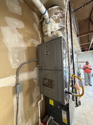 High-Efficiency Two-Stage Furnace & Aprilaire Filter Upgrade - Replaced the existing furnace with a new high-efficiency two-stage gas furnace and upgraded the filtration system with an Aprilaire media filter for improved comfort, airflow, and indoor air quality. High-Efficiency Two-Stage Furnace & Aprilaire Filter Upgrade - Replaced the existing furnace with a new high-efficiency two-stage gas furnace and upgraded the filtration system with an Aprilaire media filter for improved comfort, airflow, and indoor air quality.