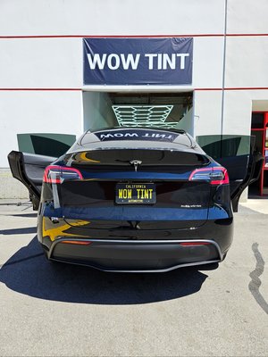 Telsa Model Y Full Ceramic Tint - Tesla Model Y Fully Tinted with 3M Ceramic IR
Front windshield: 70%
Front doors: 15%
Rear doors: 30%
Rear windshield: 30%
Sunroof: 15%
At our shop, we use full interior covers to protect against water damage and focus on one car at a time with two technicians, treating each vehicle as if it were our own.
The installation takes 5-6 hours, and we use a heat rejection tester so you can immediately feel the difference before and after the tinting.
We are committed to ensuring that every customer leaves our shop fully satisfied and smiling! Telsa Model Y Full Ceramic Tint - Tesla Model Y Fully Tinted with 3M Ceramic IR
Front windshield: 70%
Front doors: 15%
Rear doors: 30%
Rear windshield: 30%
Sunroof: 15%
At our shop, we use full interior covers to protect against water damage and focus on one car at a time with two technicians, treating each vehicle as if it were our own.
The installation takes 5-6 hours, and we use a heat rejection tester so you can immediately feel the difference before and after the tinting.
We are committed to ensuring that every customer leaves our shop fully satisfied and smiling!