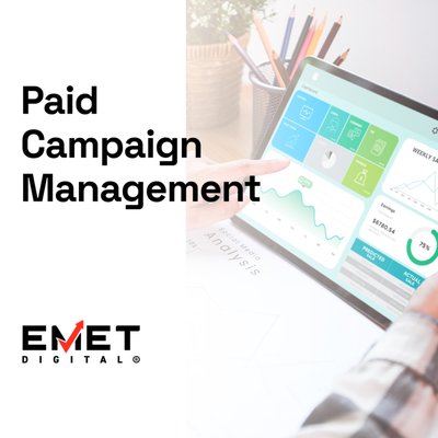 Paid Campaign Management - Emet Digital can help you get the most out of your advertising dollars by curating a data-driven strategy that allows your company to reach more potential customers for less.
There are a variety of different kinds of paid marketing campaigns that you can choose to invest in to reach and convert new customers. Based on the nature of your company, which you choose and the degree to which you invest in them can produce widely different results, so optimizing your strategy requires constant analysis and adaptation. Here are just some of the many different kinds of paid campaigns we manage on behalf of our clients:
-Google Ads Campaigns
-Display Advertising
-Retargeting Campaigns
Emet Digital’s paid campaign management team specializes in creating and optimizing all the key features of a successful ad campaign, from implementing keyword research to generate engaging ad copy to deigning attractive landing pages and advertisements across a whole range of different formats (banners, videos, etc.). Behind the scenes, we are constantly optimizing our paid ad strategy through data monitoring and analysis so we can best understand which forms of spending are moving the needle the most in terms of return on investment (ROI).
Expand your reach, accurately target new leads and gain valuable insight into your customer base with Emet Digital’s paid campaign management services! Paid Campaign Management - Emet Digital can help you get the most out of your advertising dollars by curating a data-driven strategy that allows your company to reach more potential customers for less.
There are a variety of different kinds of paid marketing campaigns that you can choose to invest in to reach and convert new customers. Based on the nature of your company, which you choose and the degree to which you invest in them can produce widely different results, so optimizing your strategy requires constant analysis and adaptation. Here are just some of the many different kinds of paid campaigns we manage on behalf of our clients:
-Google Ads Campaigns
-Display Advertising
-Retargeting Campaigns
Emet Digital’s paid campaign management team specializes in creating and optimizing all the key features of a successful ad campaign, from implementing keyword research to generate engaging ad copy to deigning attractive landing pages and advertisements across a whole range of different formats (banners, videos, etc.). Behind the scenes, we are constantly optimizing our paid ad strategy through data monitoring and analysis so we can best understand which forms of spending are moving the needle the most in terms of return on investment (ROI).
Expand your reach, accurately target new leads and gain valuable insight into your customer base with Emet Digital’s paid campaign management services!