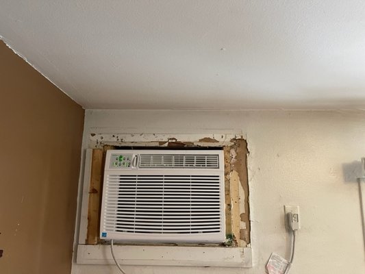 Install Window unit in wall - Commercial installation of a window unit into a wall unit. Install Window unit in wall - Commercial installation of a window unit into a wall unit.