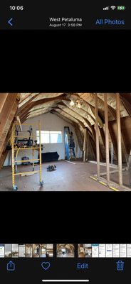 Loft space over garage - Client wanted to turn the space over her garage from a storage to comfortable space for family to stay while in town. We added electrical and plumbing and plumbed in a Kitchenette and bathroom. Loft space over garage - Client wanted to turn the space over her garage from a storage to comfortable space for family to stay while in town. We added electrical and plumbing and plumbed in a Kitchenette and bathroom.