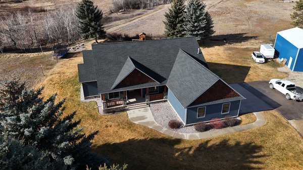 Before and After - Before and after of a new roof.