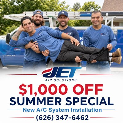 Summer special Offer ends 06/30 - Looking to upgrade your home's heating and cooling? Don't miss out on our biggest deal of the season: Take $1,000 OFF new system installations! Offer ends June 30. Contact us today for an honest estimate from your local HVAC experts. Summer special Offer ends 06/30 - Looking to upgrade your home's heating and cooling? Don't miss out on our biggest deal of the season: Take $1,000 OFF new system installations! Offer ends June 30. Contact us today for an honest estimate from your local HVAC experts.