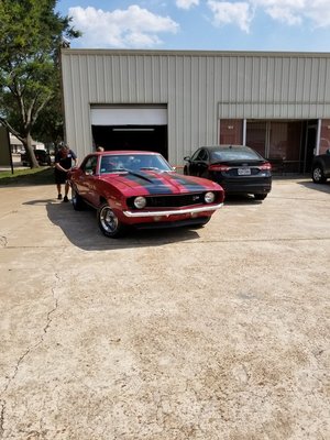 Transmission Rebuild and Differential Swap - Customer brought in his old hot rod to rebuild the transmission. After finishing this, he also wanted his vehicle updated with a posi with a larger rear end. We completed this swap and the customer was all smiles! Transmission Rebuild and Differential Swap - Customer brought in his old hot rod to rebuild the transmission. After finishing this, he also wanted his vehicle updated with a posi with a larger rear end. We completed this swap and the customer was all smiles!