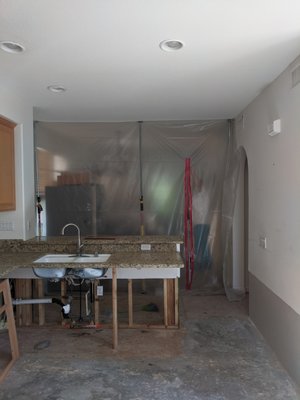 water restoration - this is a water restoration project I process. The kitchen was flooded, and the water went down to the garage. All affected drywall and flo water restoration - this is a water restoration project I process. The kitchen was flooded, and the water went down to the garage. All affected drywall and flo