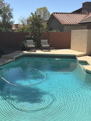 Pool Remodel Winter 2025 - This pool was completely remodeled with new concrete decking, cool deck, tile and a complete resurface.