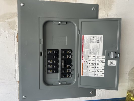 Full Sub Panel Upgrade - We were called in to inspect an aging sub panel that had outdated breakers and signs of wear. After evaluating the condition and electrical load, we recommended a full replacement to improve safety and performance.

What We Did:
✔️ Completely removed the old sub panel
✔️ Installed a new, modern sub panel with increased capacity
✔️ Rewired and labeled all circuits for proper load distribution
✔️ Verified grounding, bonding, and torque on all connections
✔️ Performed a full safety and voltage check before energizing

Why It Matters:
Old sub panels can have worn-out breakers, loose connections, and outdated wiring - all of which increase the risk of overheating, tripping, or electrical fires. A full replacement ensures your system is safe, efficient, and ready to support modern electrical loads.

Result:
The homeowner now has a clean, organized, and code-compliant sub panel that’s built to last and ready for future upgrades.