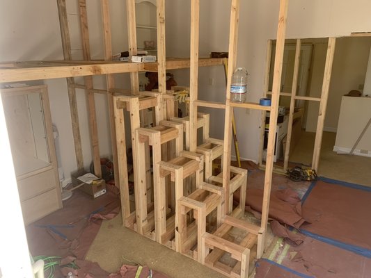 Loft beds - Lofted beds, bedroom divided into two sleeping areas with staircases. Loft beds - Lofted beds, bedroom divided into two sleeping areas with staircases.