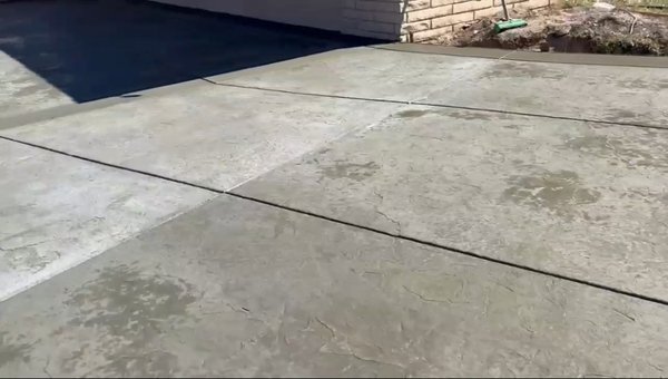 west side of Lancaster - weather was just right for the Pouring of the concrete