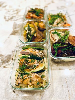Introducing Ember & Sage Meal Prep Delivery Service - Fresh, chef-crafted delicious meals made with organic, locally sourced ingredients and delivered in ready-to-heat 36oz Pyrex containers. Deliveries arrive twice per week to ensure peak freshness. Each portion is $35 or $245 a week. We happily accommodate all dietary preferences and restrictions, including vegan and vegetarian.