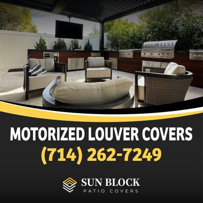 Motorized Louver Covers - Benefits and Features of Motorized Louver Covers: (714) 262-7249
Sun Block Patio Covers' Motorized Louver Covers combine functionality, style, and innovation to enhance your outdoor living experience. Designed to offer flexibility, comfort, and beauty, these covers allow you to easily control your patio’s exposure to sunlight or shade with the push of a button.
Key Benefits of Motorized Louver Covers:
1. Customizable Shade and Sunlight Control: With motorized functionality, you can instantly adjust the louver cover to provide the perfect balance of sunlight and shade. Whether you want full sun exposure, partial shade, or total coverage, you’re in complete control.
2. Energy Efficiency: By reducing direct sunlight during hot days, motorized louver covers can help keep your outdoor and indoor spaces cooler, lowering energy costs by minimizing the need for air conditioning.
3. Increased Property Value: Installing motorized louver covers is a great investment in your property. Their modern design and convenience appeal to potential buyers, making your home more attractive in the market.
4. All-Weather Durability: Built with high-quality, weather-resistant materials, these covers are designed to withstand the elements. Rain or shine, they’ll maintain their beauty and functionality for years to come.
5. Convenient and Effortless Operation: Forget about manually adjusting your patio cover. With remote control or smart home integration options, you can adjust the louvers effortlessly from wherever you are—indoors or outdoors.
6. Enhanced Outdoor Living Experience: Motorized Louver Covers make your patio space more versatile. Whether you're hosting a backyard gathering, enjoying a quiet afternoon, or relaxing with a good book, you can adapt your environment to suit the occasion with ease.
7. Low Maintenance: The materials used in our motorized louver covers are not only durable but also require minimal upkeep, so you can spend more time enjoying your outdoor space and less time worrying about maintenance.
With Sun Block Patio Covers' Motorized Louver Covers, you gain the perfect balance of comfort, style, and cutting-edge technology. Whether you’re looking to create the ideal outdoor setting, reduce energy costs, or increase the value of your home, these motorized covers are a smart and stylish solution for any homeowner.
Contact us today to discover how our Motorized Louver Covers can transform your patio into a flexible, functional, and beautiful outdoor living space. Motorized Louver Covers - Benefits and Features of Motorized Louver Covers: (714) 262-7249
Sun Block Patio Covers' Motorized Louver Covers combine functionality, style, and innovation to enhance your outdoor living experience. Designed to offer flexibility, comfort, and beauty, these covers allow you to easily control your patio’s exposure to sunlight or shade with the push of a button.
Key Benefits of Motorized Louver Covers:
1. Customizable Shade and Sunlight Control: With motorized functionality, you can instantly adjust the louver cover to provide the perfect balance of sunlight and shade. Whether you want full sun exposure, partial shade, or total coverage, you’re in complete control.
2. Energy Efficiency: By reducing direct sunlight during hot days, motorized louver covers can help keep your outdoor and indoor spaces cooler, lowering energy costs by minimizing the need for air conditioning.
3. Increased Property Value: Installing motorized louver covers is a great investment in your property. Their modern design and convenience appeal to potential buyers, making your home more attractive in the market.
4. All-Weather Durability: Built with high-quality, weather-resistant materials, these covers are designed to withstand the elements. Rain or shine, they’ll maintain their beauty and functionality for years to come.
5. Convenient and Effortless Operation: Forget about manually adjusting your patio cover. With remote control or smart home integration options, you can adjust the louvers effortlessly from wherever you are—indoors or outdoors.
6. Enhanced Outdoor Living Experience: Motorized Louver Covers make your patio space more versatile. Whether you're hosting a backyard gathering, enjoying a quiet afternoon, or relaxing with a good book, you can adapt your environment to suit the occasion with ease.
7. Low Maintenance: The materials used in our motorized louver covers are not only durable but also require minimal upkeep, so you can spend more time enjoying your outdoor space and less time worrying about maintenance.
With Sun Block Patio Covers' Motorized Louver Covers, you gain the perfect balance of comfort, style, and cutting-edge technology. Whether you’re looking to create the ideal outdoor setting, reduce energy costs, or increase the value of your home, these motorized covers are a smart and stylish solution for any homeowner.
Contact us today to discover how our Motorized Louver Covers can transform your patio into a flexible, functional, and beautiful outdoor living space.